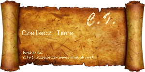 Czelecz Imre névjegykártya